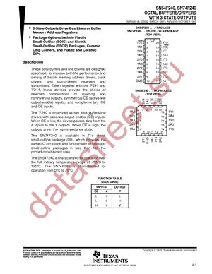 SN74F240NSR datasheet  